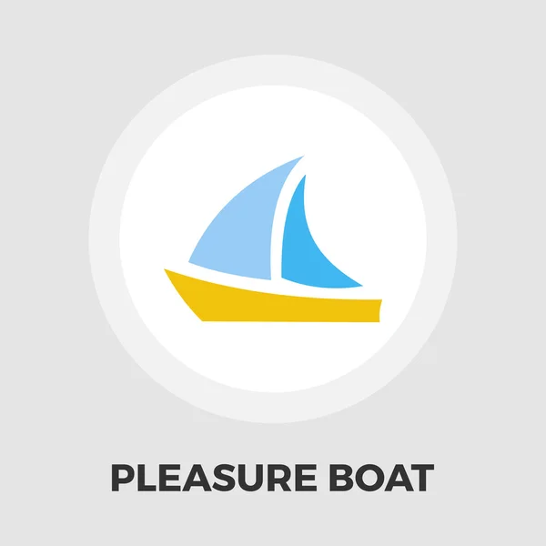Przyjemność łódź ikona — Wektor stockowy