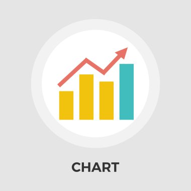 Grafik düz tek simge.
