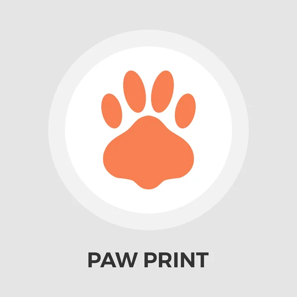 Paw vector flat icon — Stock Vector