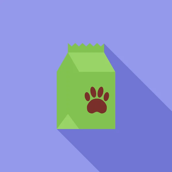 Sällskapsdjur mat väska — Stock vektor