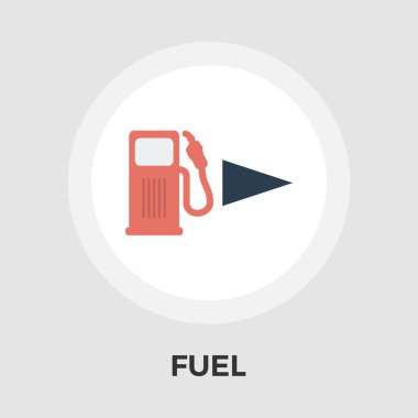 Yakıt vektör düz simgesi
