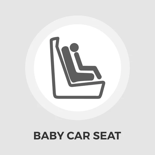 Kinderautositz flach Symbol — Stockvektor