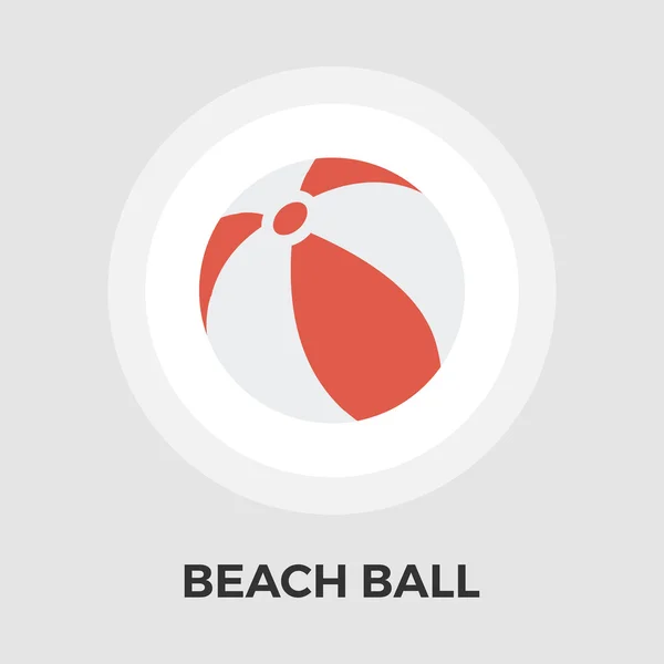 Piłka plażowa Vector Icon płaski — Wektor stockowy