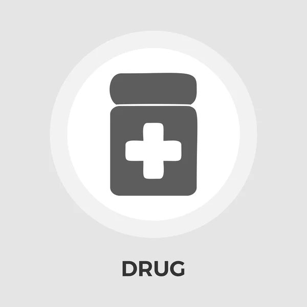 Vector de drogas icono plano — Archivo Imágenes Vectoriales
