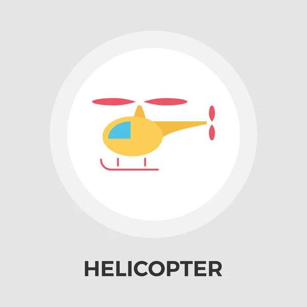 Helicóptero Vector plano Icono — Vector de stock