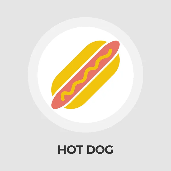 Hot dog vektor ploché ikony — Stockový vektor