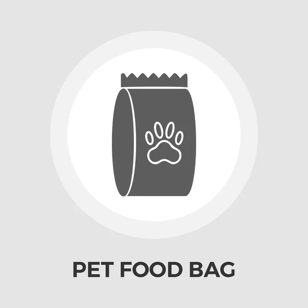 Pet food saco vetor ícone plano —  Vetores de Stock