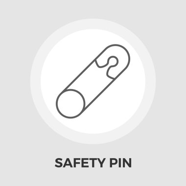 Çengelli iğne vektör düz simgesi