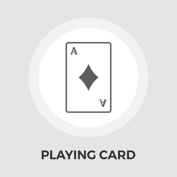 Játékkártyák lapos ikon — Stock Vector