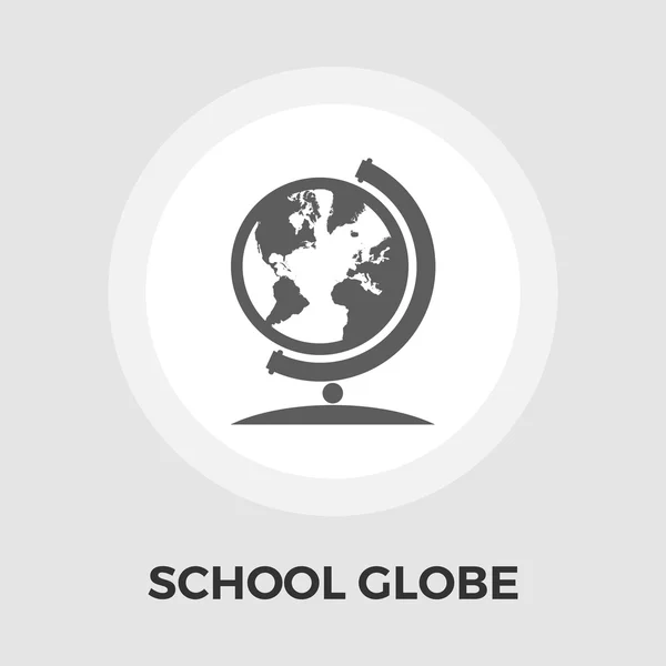 École globe plat icône — Image vectorielle