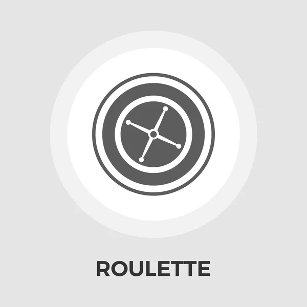 Roulette vektor flat ikonen — Stock vektor