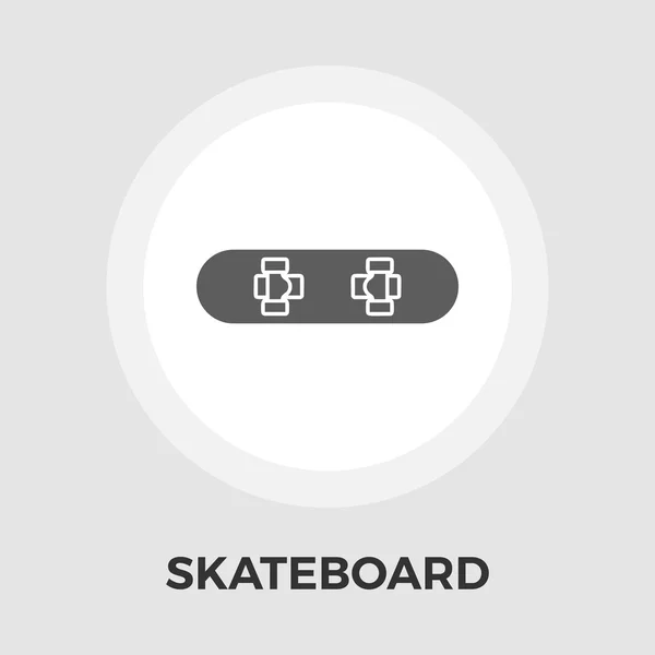 Skateboard vector platte pictogram — Stockvector