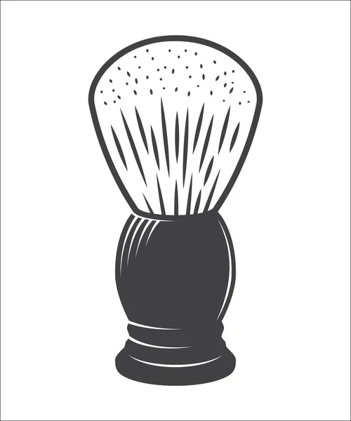 Shaving brush vector — Stock Vector