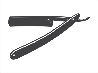 Old Straight razor vector clipart