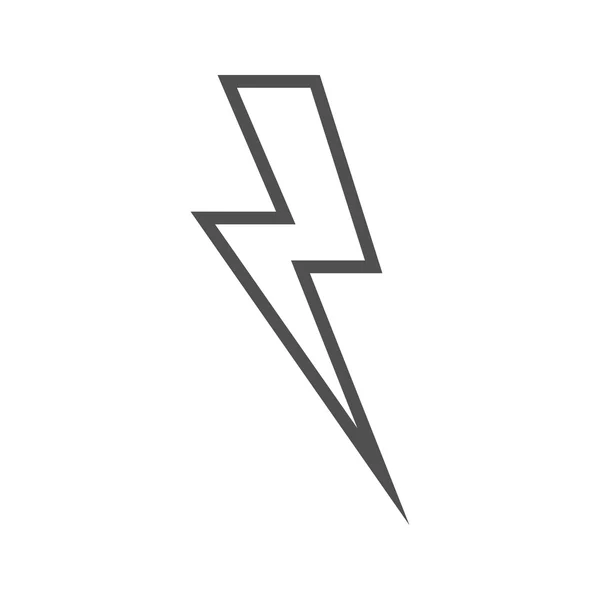 Lightning platte pictogram — Stockvector