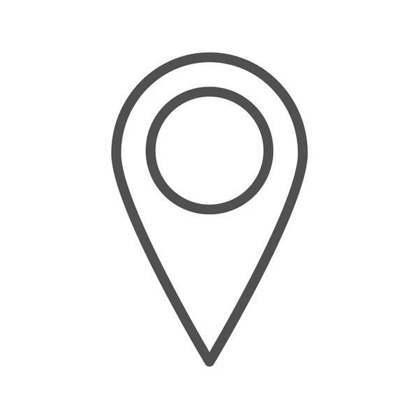 Mapa Pin Flat Icon — Vetor de Stock