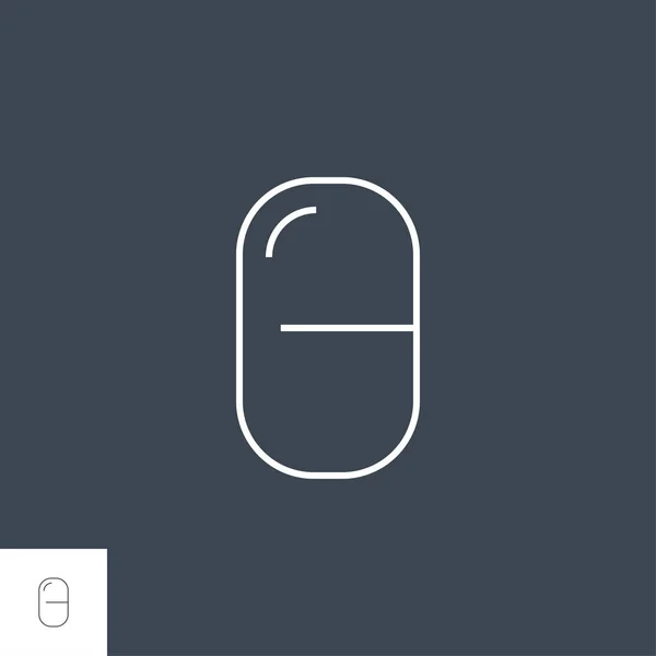 Pillen vector pictogram — Stockvector