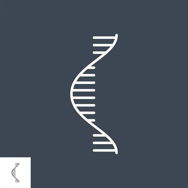 RNA related vector thin line icon — Stock Vector