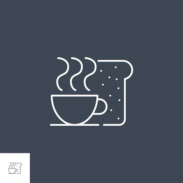 Breakfat Related Vector Line Icon. — Stock Vector