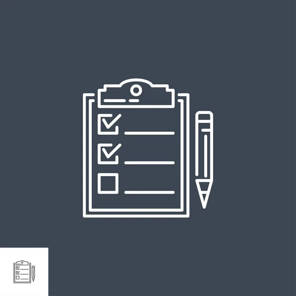 Planning Related Vector Line Icon — Stock Vector