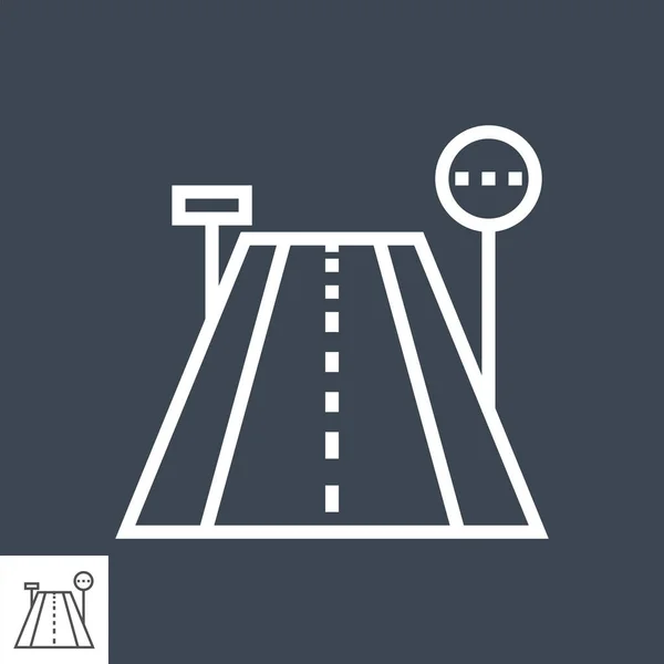 Icono de línea vial — Vector de stock