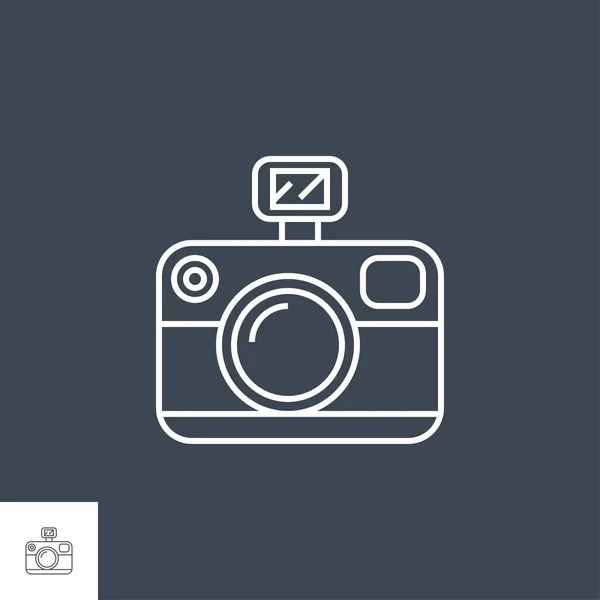 Photo Presentation Line Icon — Stock Vector