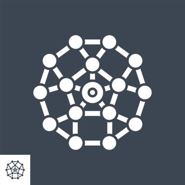 Ağ Vektörü Kabartma Simgesi