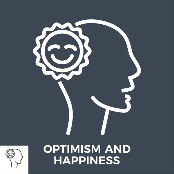 Optimisme et bonheur — Image vectorielle