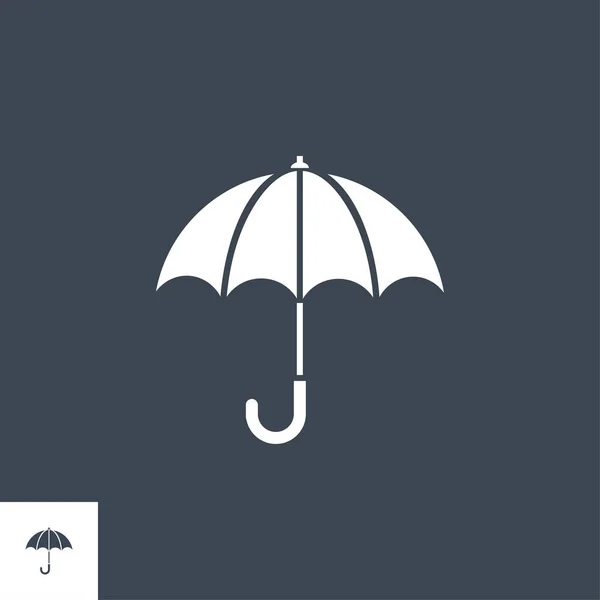 Umbrella related vector glyph icon. — Stock Vector
