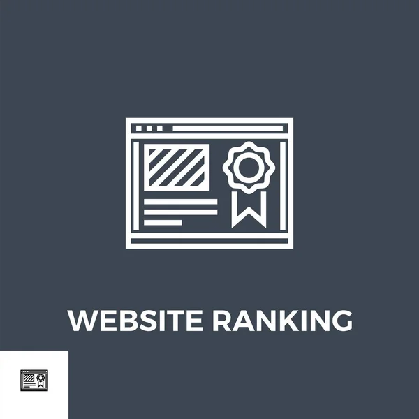 Webbplats Ranking ikon vektor. — Stock vektor
