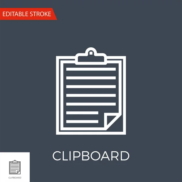 Clipboard Vector Icon — Stock Vector