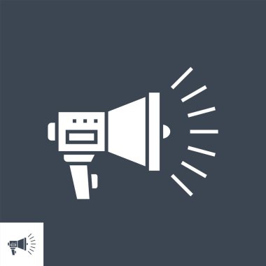 Tanıtım Vektörü Glyph Simgesi