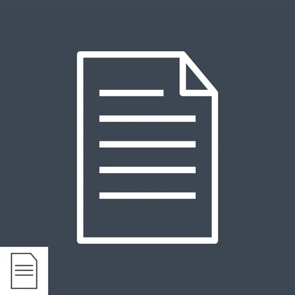 Paper line icon — Stock Vector