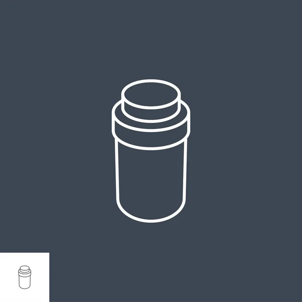 Pills Bottle Vector Icon — Stock Vector