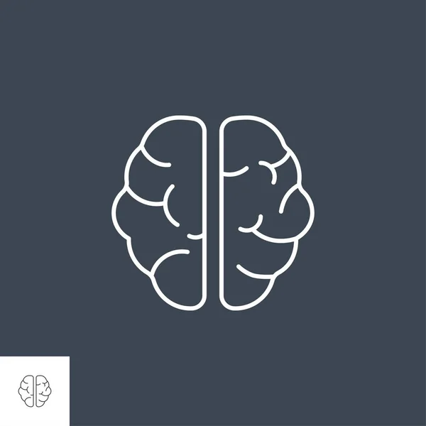 Brain Vector Line Icons — Stock Vector