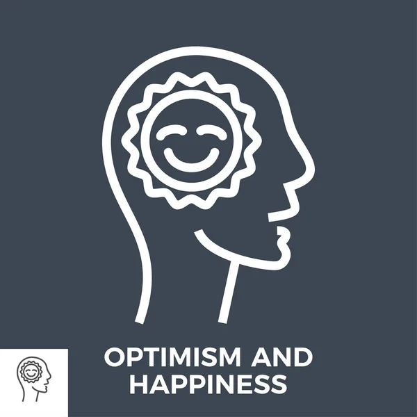 Optimisme et bonheur — Image vectorielle