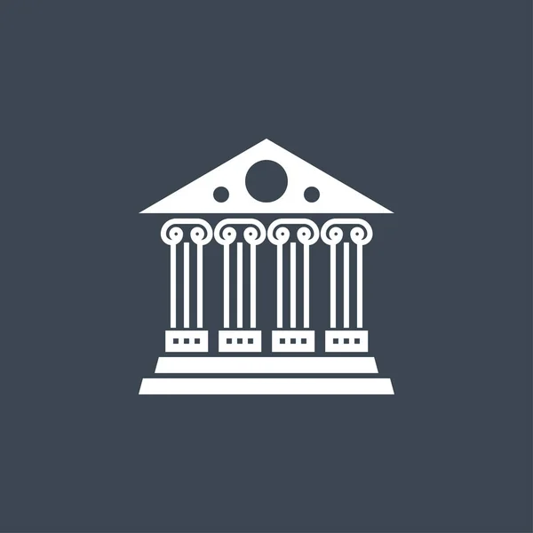 Bank related vector glyph icon — Stock Vector