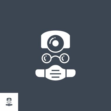 Doktor bağlantılı vektör simgesi.