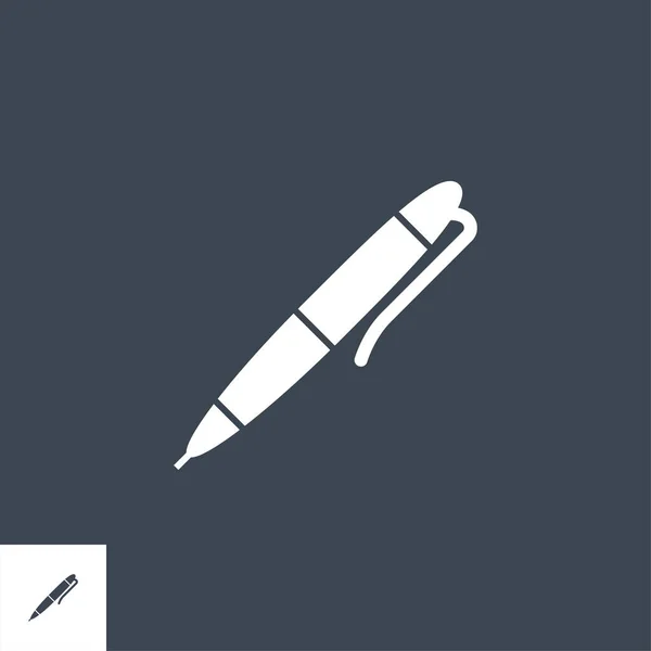 Pen gerelateerd vectorglyph icoon. — Stockvector