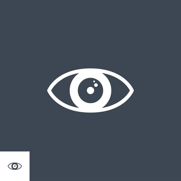 Augenbezogenes Vektor-Glyphen-Symbol. — Stockvektor