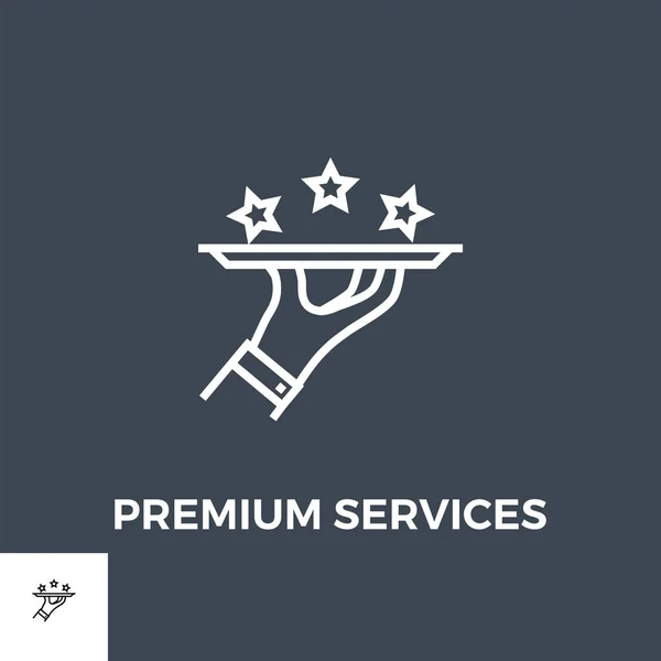 Ikona usługi Premium Line — Wektor stockowy
