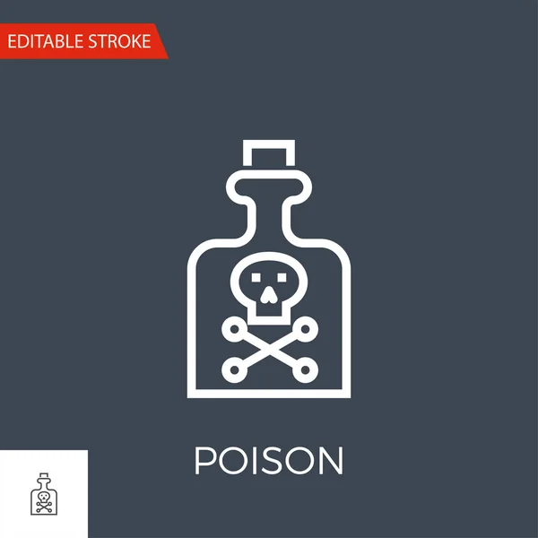Εικονίδιο διανυσματικού δηλητηρίου — Διανυσματικό Αρχείο