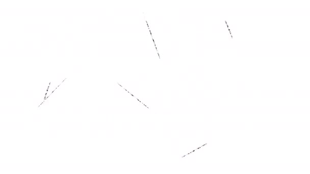 Una serie di pennellate astratte per una transizione di cornice con luma opaco — Video Stock