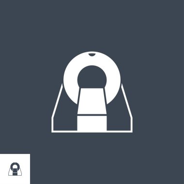 MRI ile ilgili vektör simgesi.