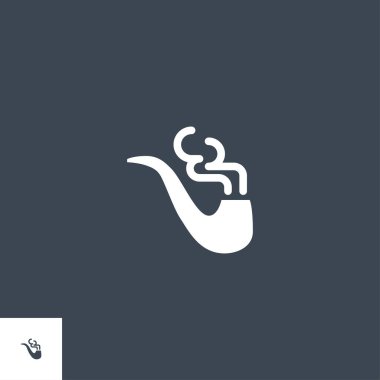 Sigara Borusu ile ilgili vektör simgesi.