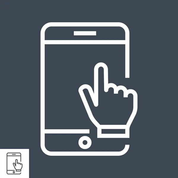 Smartphone with Hand — Stock Vector