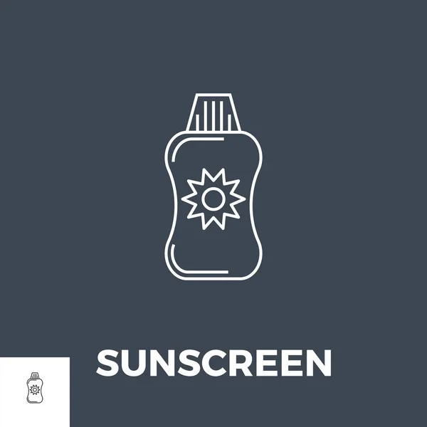 Sunscreen Vector Icon — Stock Vector