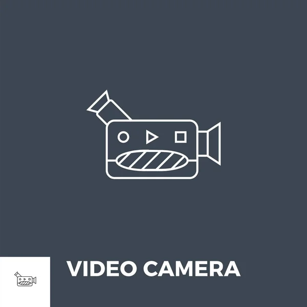 Video cámara icono vector. — Vector de stock