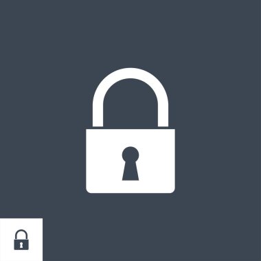 Asma kilit Vektör Kabartma Simgesi