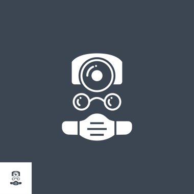 Doktor bağlantılı vektör simgesi.